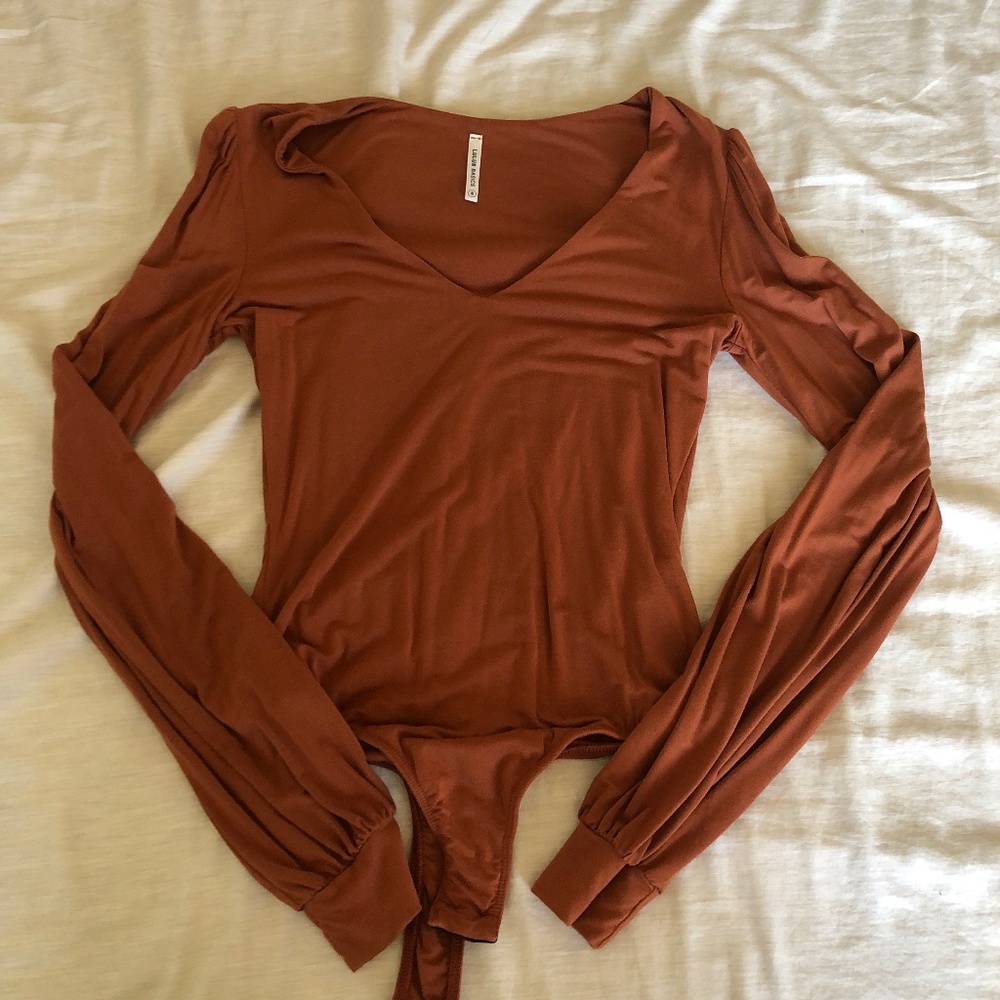 Orange bodysuit
